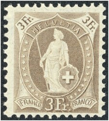 5655146: Switzerland sitting Helvetia perforated