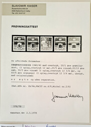 1940/41 Freimarken - Serie komplett, Attest Kaiser 1940/41  Katalog: ...