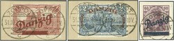 1920 Großer Innendienst, 3 Fotoatteste Gruber 1920 Katalog: Mi. ...