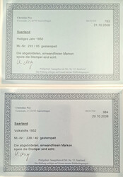 1950/52 Heiliges Jahr und Gemälde III, 2 Sätze mit ausgesucht ...