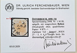 1 Kreuzer sattgelb Type III Mp mit waagrechtem Balkenoben, rundum ...