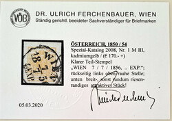 1 Kreuzer kadmiumgelb Type III Mp, oben rauhe Stelle, rundum ...