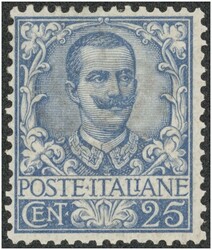 1901/22 Freimarke 25 C. hellbraun, frisches P! Certificato Dr. ...