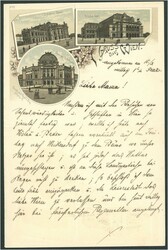 ca. 1895 Gruß aus Wien Litho der Kunstanstalt Regel und Krug Leipzig ...