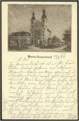 1897 Laria-Lanzendorf Ansichtskarten - Vorläufer mit Freimarke 2 ...