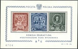 1946 Polnische Erziehungs-Kommission, Blockausgabe postfrisch 1946  ...