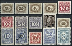 1854/1935 Porto, umfangreiche Sammlung in gestempelt (komplett) und ...