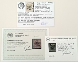 10 Centesimi Ty.Ia schwarz, 10 Centesimi Ty.Ia grauschwarz und 10 ...