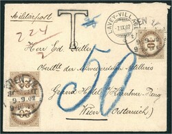 1902 Militärpost aus der Schweiz "LAVEY-VILLAGE" nach Wien mit ...