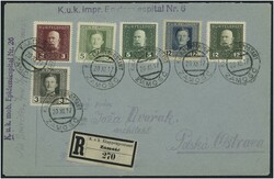 1916/1918 5 Poststücke, dabei 3 Rekobriefe aus Chodrow, Zamocs und K ...