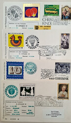 1964/2001 Partie mit 44 Poststücken "D-ERGEE WEIHNACHTS-BALLONPOST" ...