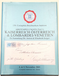 Ex Sammlung Dr. Anton & Elisabeth Jerger "Kaiserreich Österreich u. ...