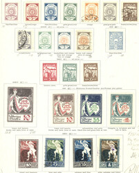 LETTLAND 1918/1933 (ca.), Teilsammlung auf 15 Schaubek-Blättern ...