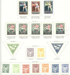LETTLAND 1918/1933 (ca.), Teilsammlung auf 15 Schaubek-Blättern ...