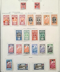 FRANZÖSISCH OZEANIEN, Teilsammlung auf 15 Blättern aus der Zeit ...