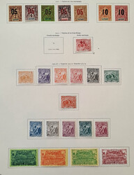 Französisch Guiana, Teilsammlung auf 16 Blättern aus der Zeit ...