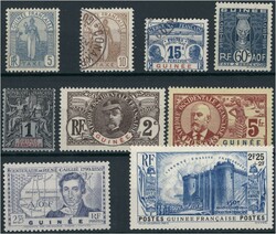 Inini, Teilsammlung auf 6 Blättern aus der Zeit 1932/41 und ...