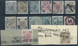 1890 und 1891/96 Sehr schöne Sammlung in 2 Alben, meist gestempelt, ...
