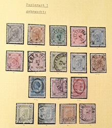 1890 und 1891/96 Sehr schöne Sammlung in 2 Alben, meist gestempelt, ...