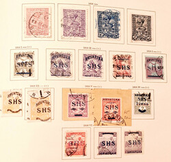 1918/69 Schöne Teilsammlung mit Ausgaben für Bosnien, Kroatien, ...