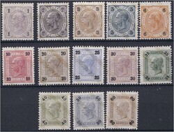 1899 und 1901, Freimarken ohne und mit Lackstreifen, schöne Sammlung ...