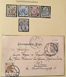 1899 und 1901, Freimarken ohne und mit Lackstreifen, schöne Sammlung ...