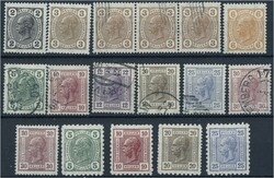 1904/05 Kaiserkopfzeichnung mit und ohne Lackstreifen sowie die ...