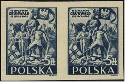 1945 Jahrestag der Schlacht von Tannenberg, ungezähntes Paar, ...