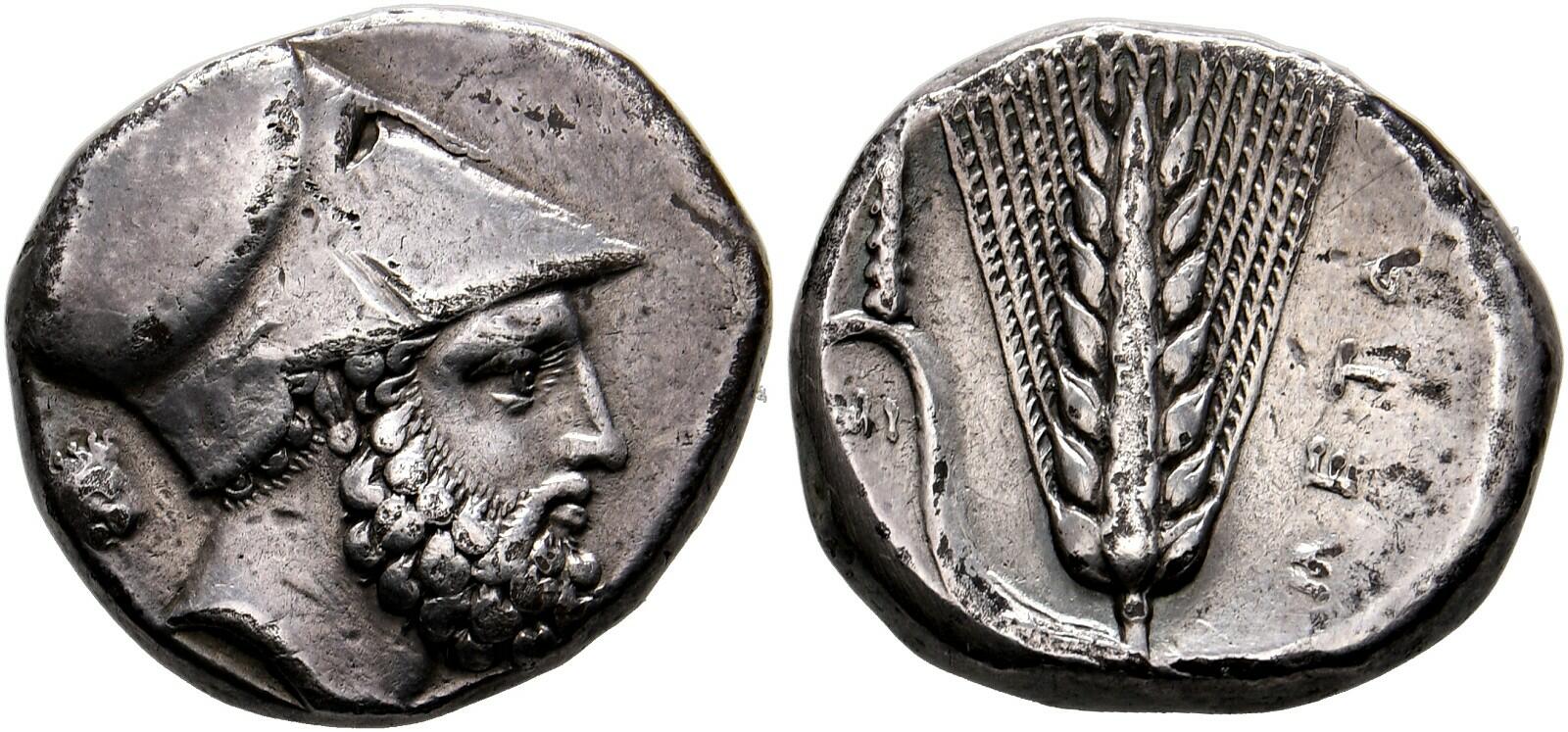 10.20.100.20: Ancient Coins - Greek Coins - Lucania - Metapontum