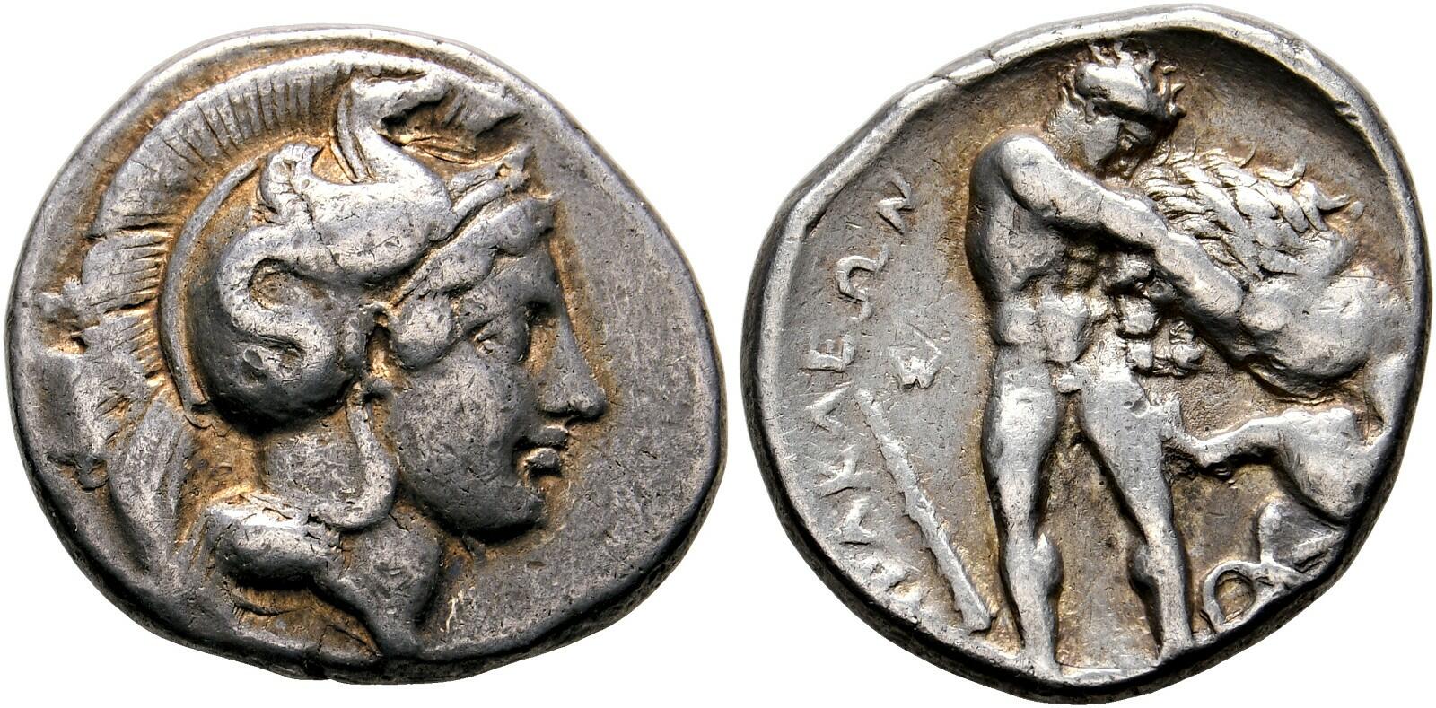 10.20.100.10: Ancient Coins - Greek Coins - Lucania - Heraclea