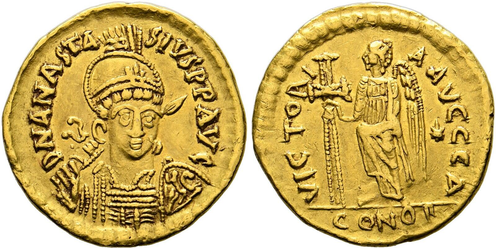 10.60.10: Antiquité - Empire byzantin - Anastase I, 491-518
