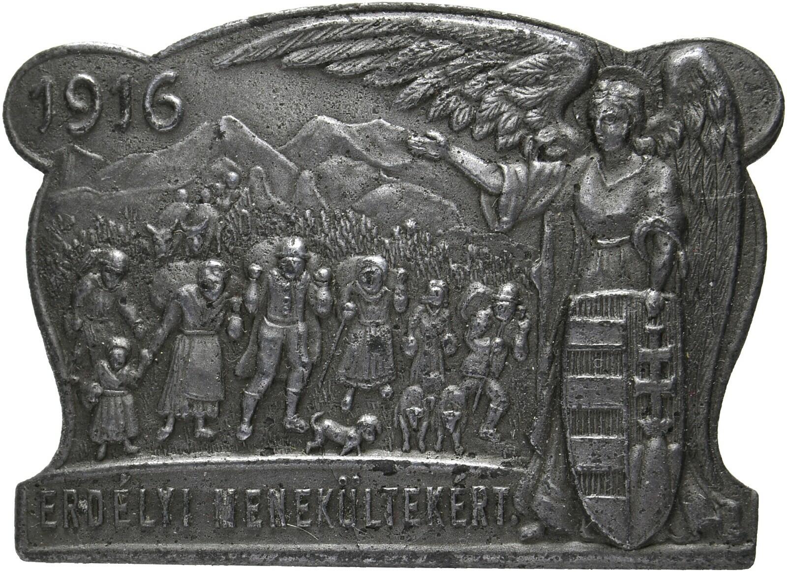 ÖSTERREICH - KAPPENABZEICHEN ÖSTERREICH ERDELYI MENEKÜLTEKERT 1916 ...