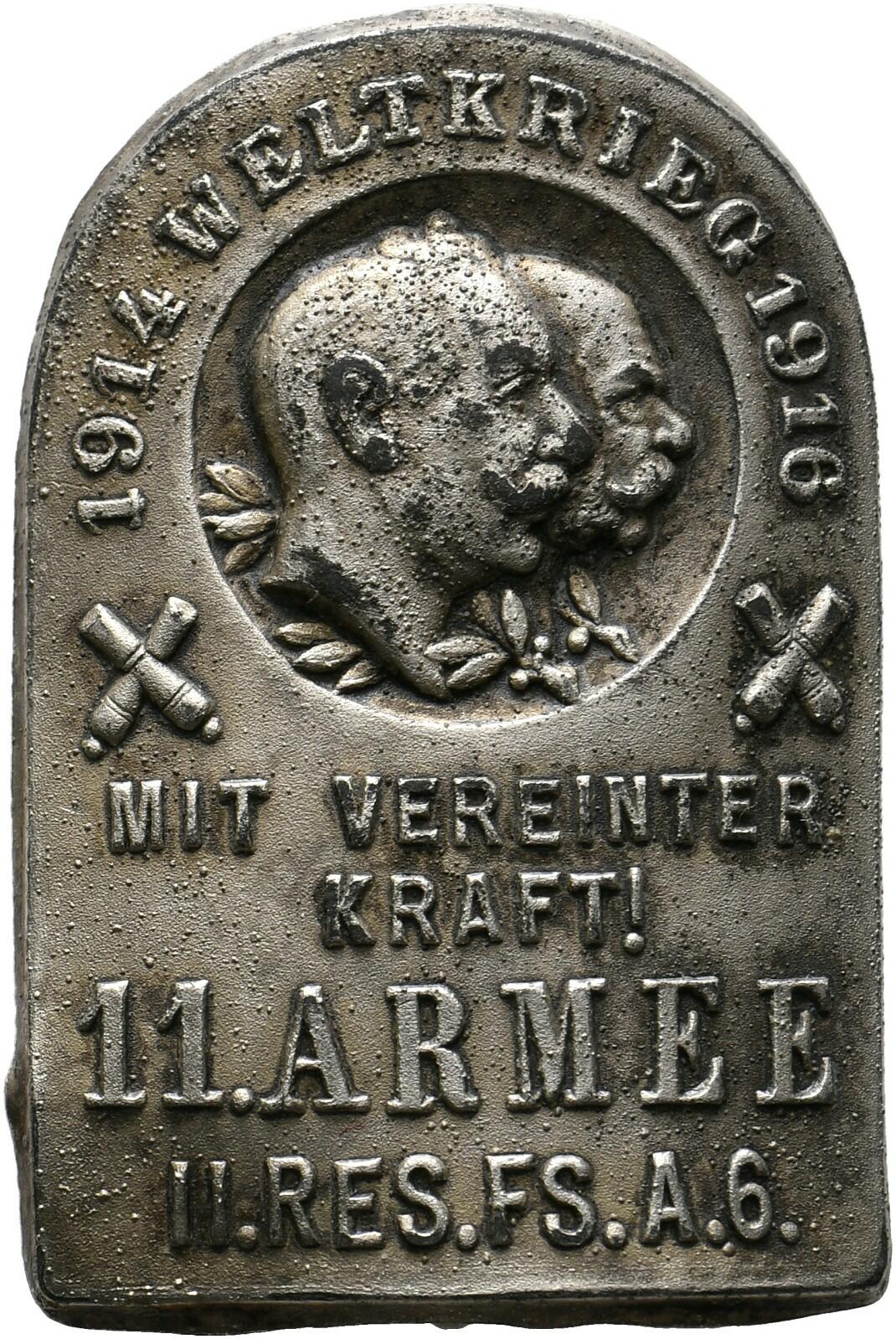 ÖSTERREICH - KAPPENABZEICHEN - Artillerie Verbände 11. RES. FS. A 6 ...