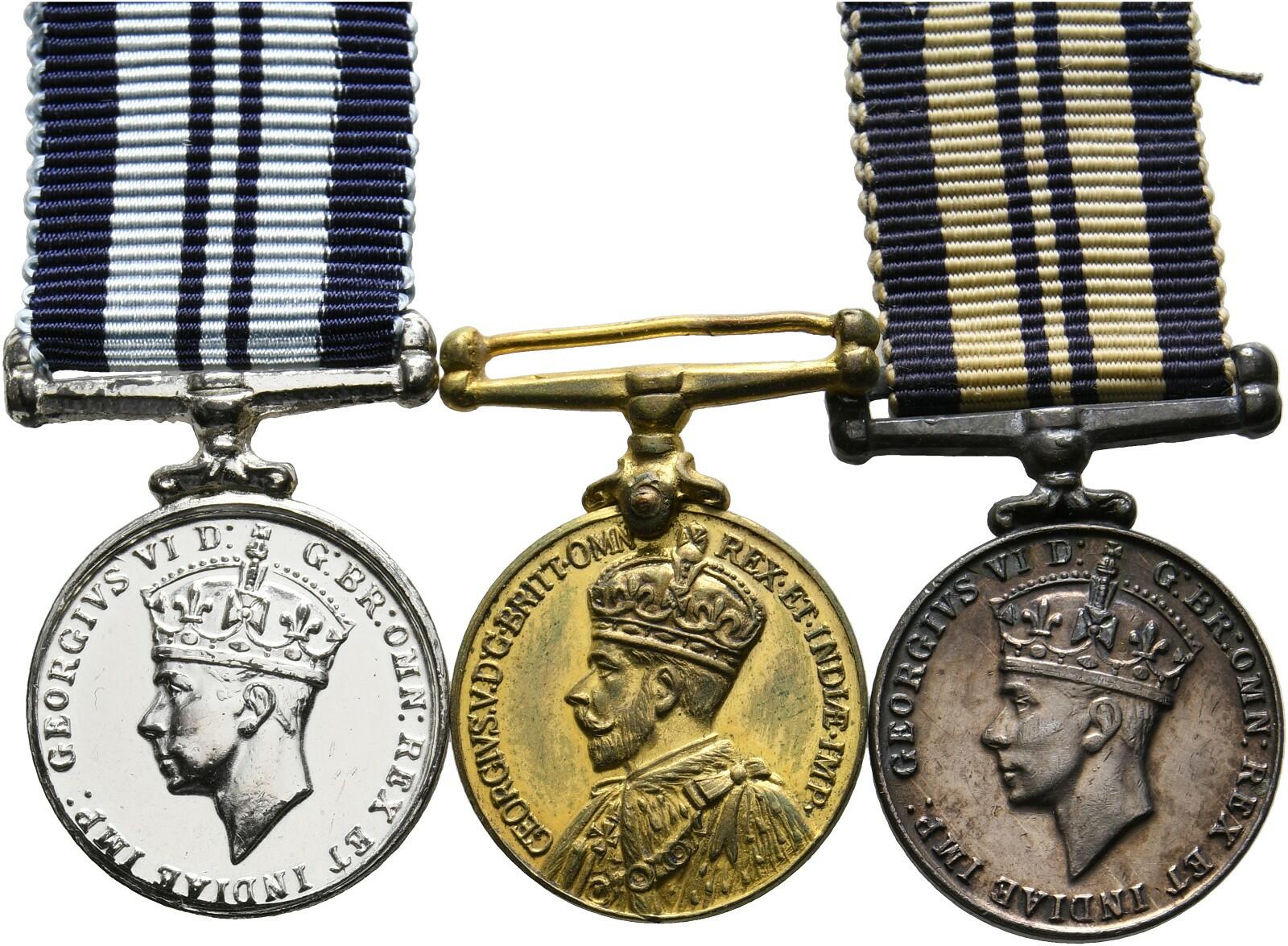 INDIEN - Britische Herrschaft  Konvolut von 3 Miniaturen 2x ...