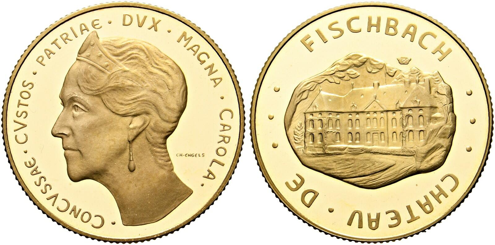 LUXEMBURG Johann 1964-2000 40 Francs (12,9g) 1976 Chateau ...