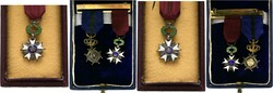 BELGIEN  Konvolut von: Kronenorden Miniatur in Etui, Miniaturspange ...