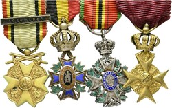 BELGIEN  Konvolut von 9 Miniaturen unter anderem: Zivildekortion mit ...