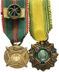 BRUNEI  2 Miniaturen: dabei der Verdienstorden von Brunei und ...