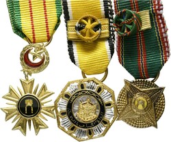 BRUNEI  Konvolut von 6 Miniaturen Orden für Treue Ritter, RS Marke ...