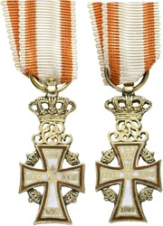 DÄNEMARK Danebrog Orden Miniatur Offiziers Kreuz Modell Cristian X ...