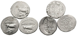 GRIECHISCHE MÜNZEN Lot Lot (3). Lot aus 3 Drachmen von Dyrrhachion. ...