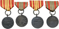 INDONESIEN  Konvolut von 2 Miniaturen Einsatzmedaille mit Nummern III ...