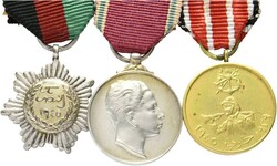 IRAK - Königreich  Konvolut von 3 Miniaturen Kriegsmedaille 1939, ...