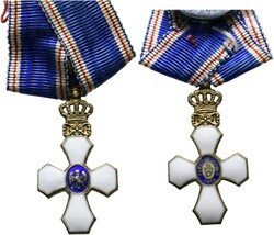 IRLAND  Isländischer Falkenorden Miniatur, Erster Typ mit der Krone ...