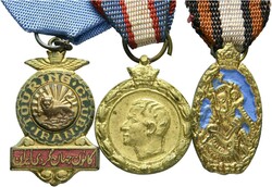 PERSIEN  Konvolut von 3 Miniaturen Kriegsmedaille, Schah Palevi ...