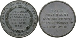 HABSBURG - Österreichische Erzherzöge Johann 1782-1859 AE-Medaille ...