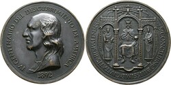 SPANIEN - Sevilla AE-Medaille (51mm) 1892 von E.L.L. Auf die 400 ...