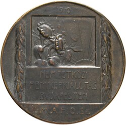 UNGARN - Städtemedaillen Budapest Einseitige AE-Medaille 1910 nicht ...