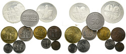 ISLAND - Republik seit 1944 Lot 12 Stück; 1000 und 500 Kronur 1974 ...