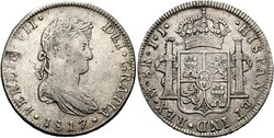 MEXIKO Ferdinand VII. 1808-1821 8 Reales 1817 Mo JJ Mexiko City  ...